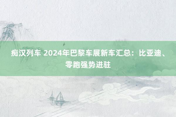 痴汉列车 2024年巴黎车展新车汇总：比亚迪、零跑强势进驻