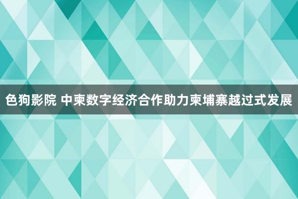 色狗影院 中柬数字经济合作助力柬埔寨越过式发展