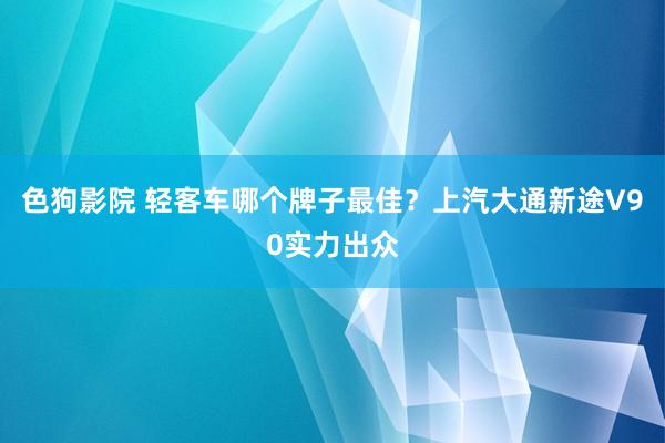 色狗影院 轻客车哪个牌子最佳？上汽大通新途V90实力出众